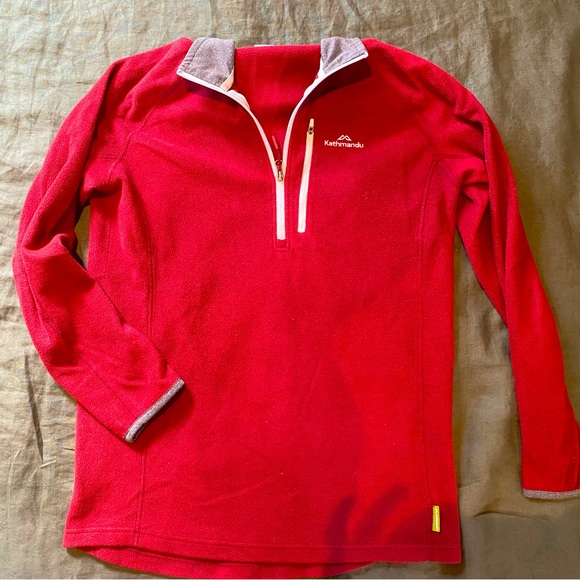 Kathmandu Other - Kathmandu Fleece - Red & Grey - XS